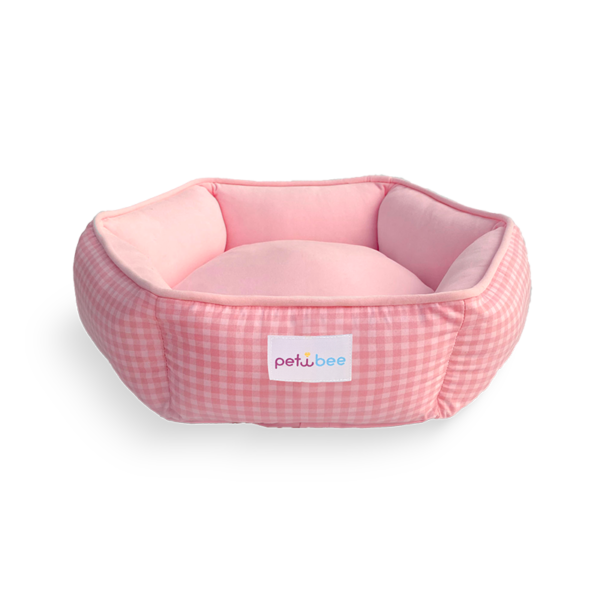 Cama Hexagonal PET Vichy Rosa