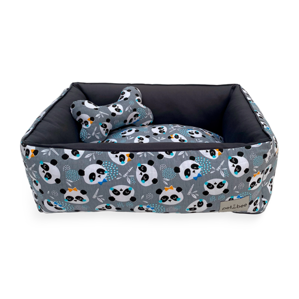 Cama Conforto Pandas Cinza