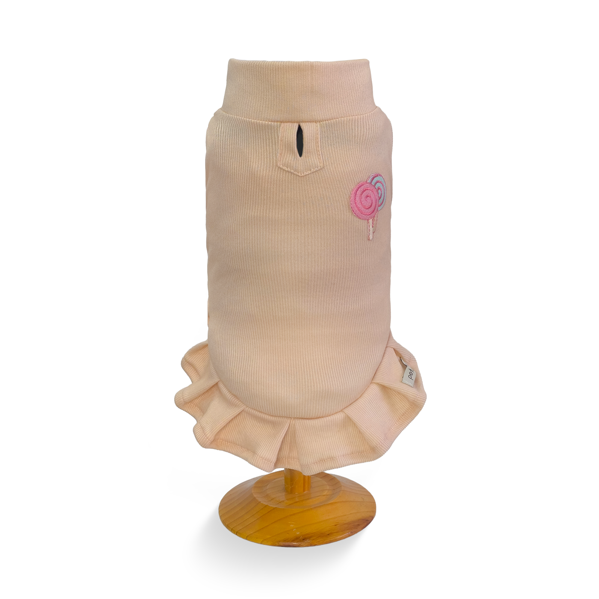 Vestido Canelado Nude Pirulito